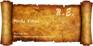 Medy Edda névjegykártya